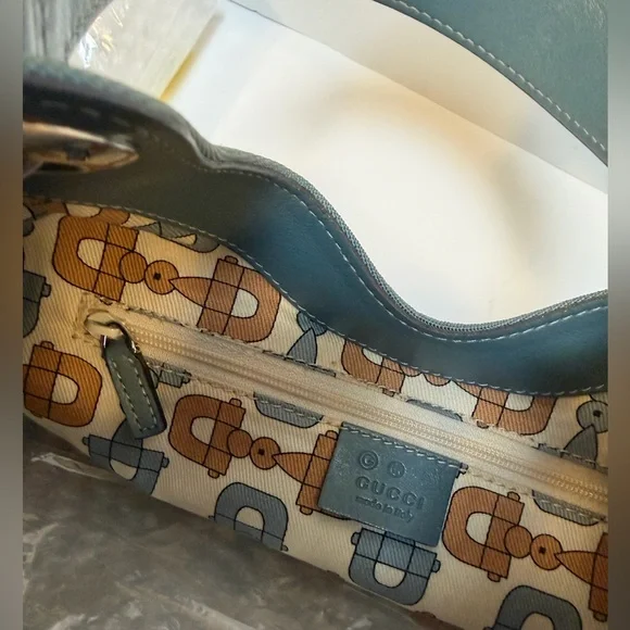 Gucci Vintage Blue Quiet Luxury Bag EUC - Picture 10 of 17